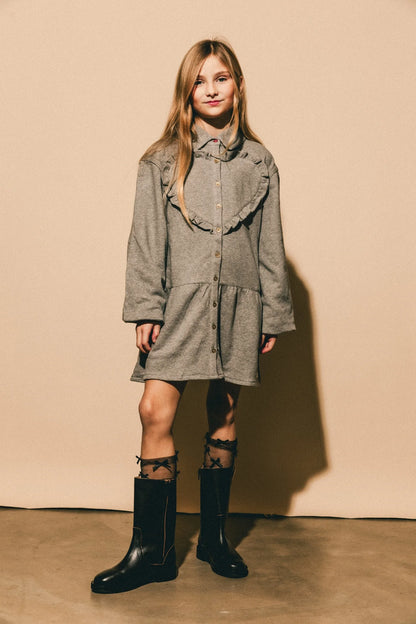 Kabe Dresses : Grey Melange