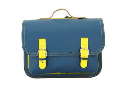 Own Stuff boekentas lagere school Classic Bi Color Petrol - Lemon