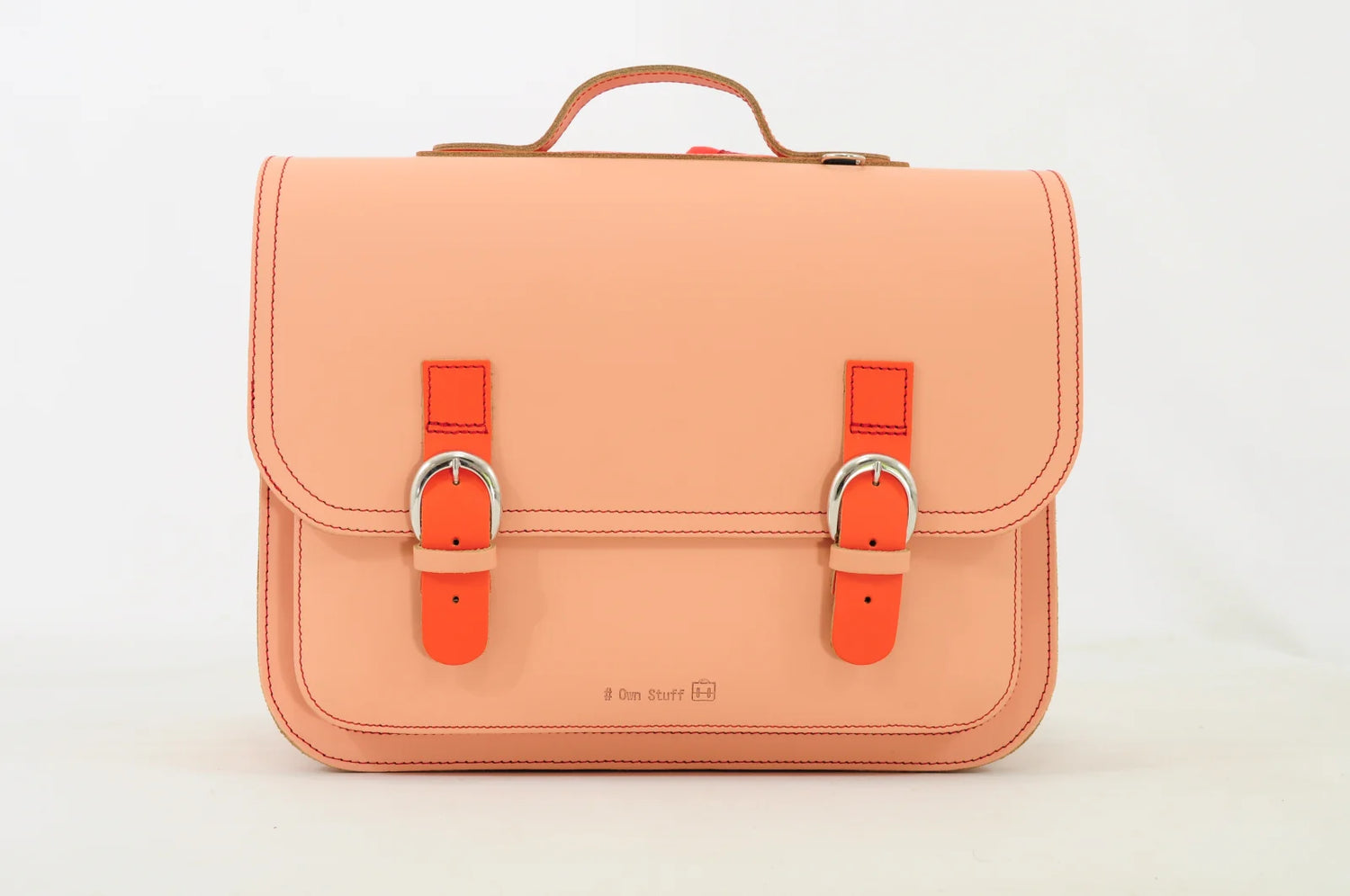 Own Stuff boekentas lagere school Classic Bi Color Peach - Strawberry