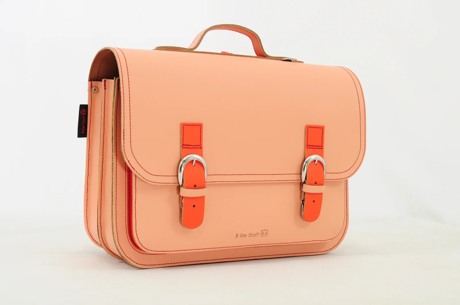 Own Stuff boekentas lagere school Classic Bi Color Peach - Strawberry