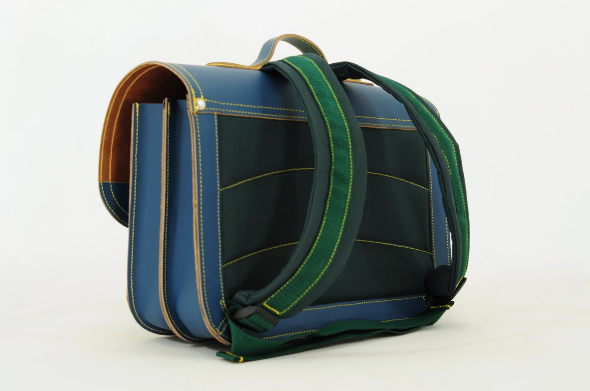 Own Stuff boekentas lagere school Classic Bi Color Petrol - Lemon