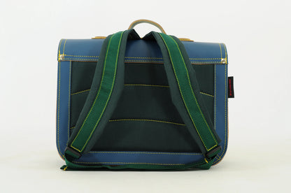 Own Stuff boekentas lagere school Classic Bi Color Petrol - Lemon
