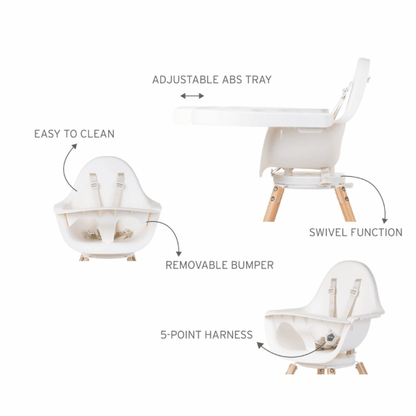 Evolu one 80 kinderstoel met draaifunctie