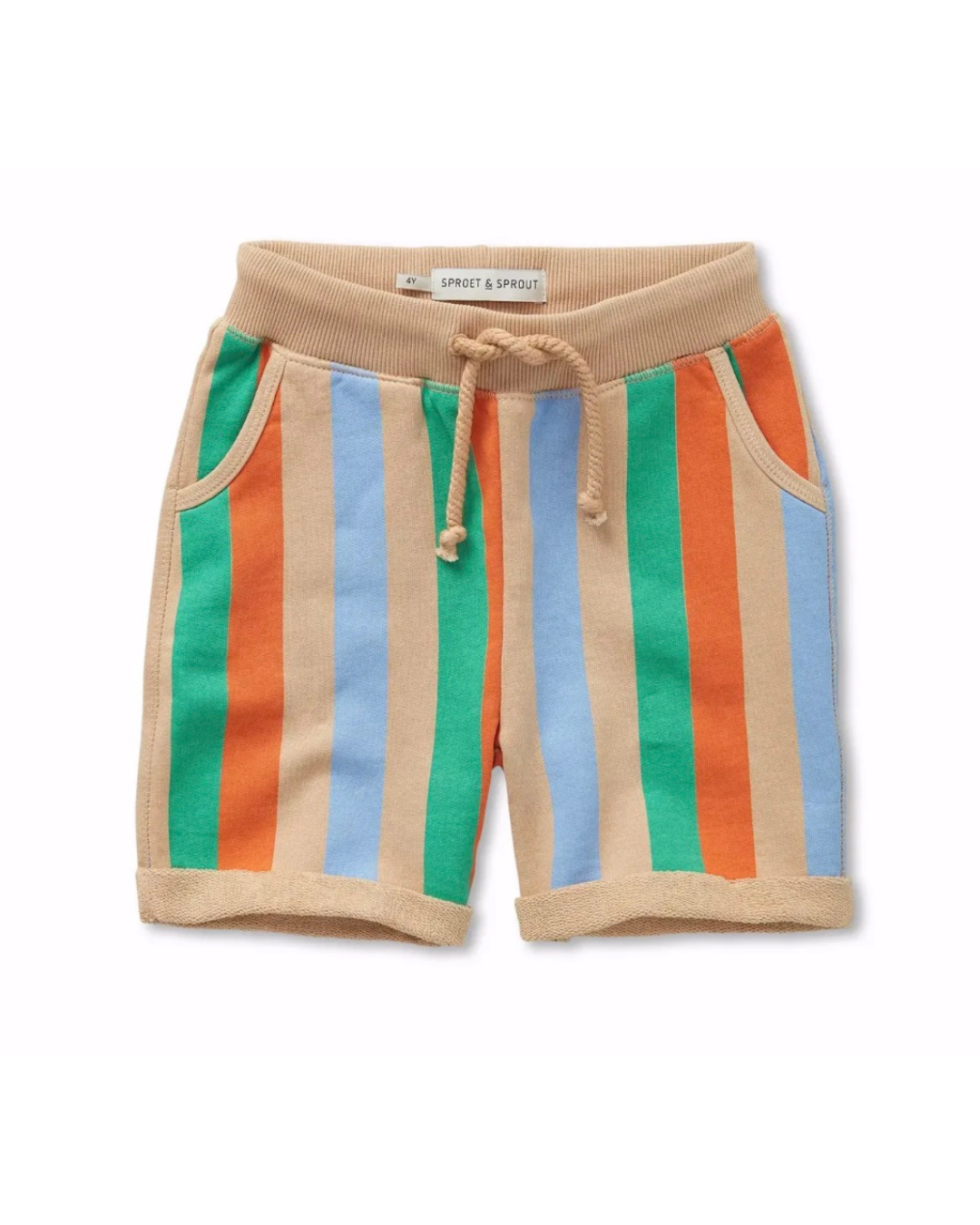 SWEAT SHORTS MULTI COLOUR STRIPES