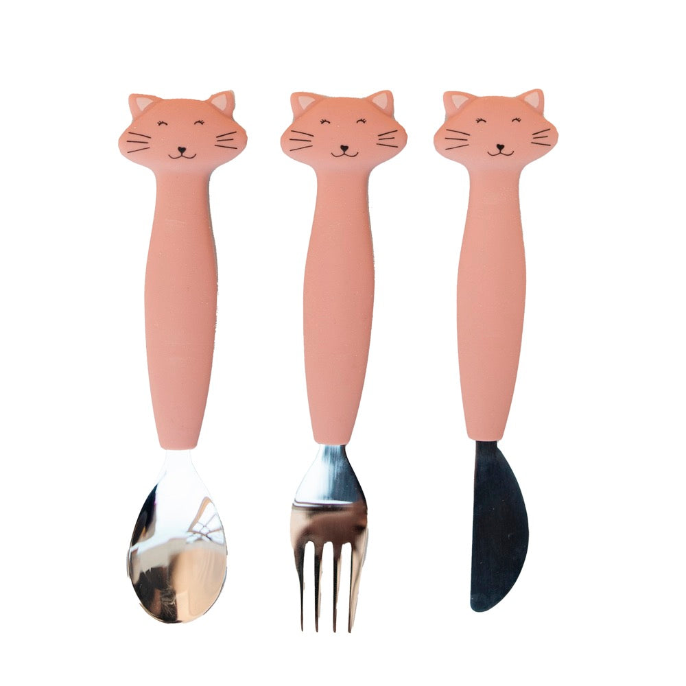 Siliconen bestekset 3-pack - Mrs. Cat