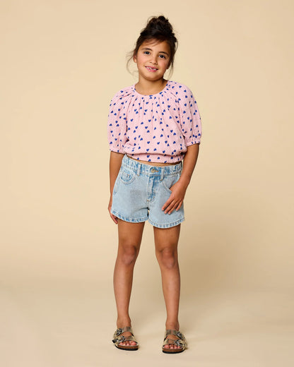 Jeans Short | Pale Light Blue