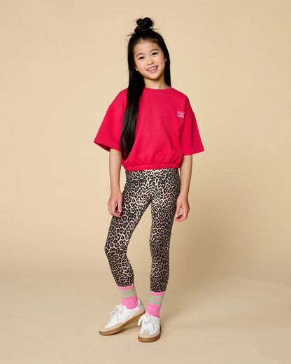 T-Shirt Elastic Waist | Raspberry Wine
