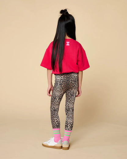 T-Shirt Elastic Waist | Raspberry Wine