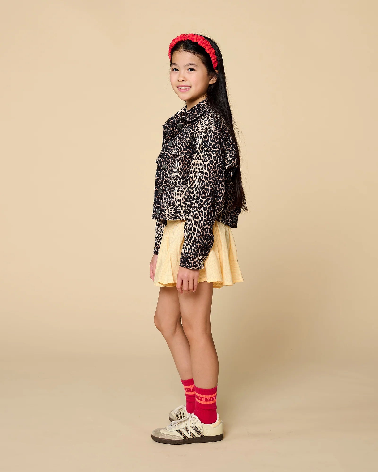 Romantic Short | Check Butter Yellow