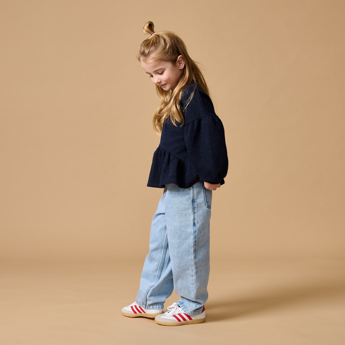 Ballon Fit Jeans  -  Washed Light Blue