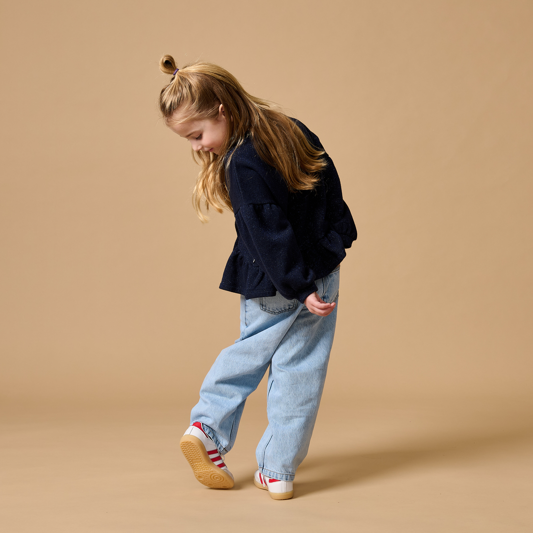 Ballon Fit Jeans  -  Washed Light Blue