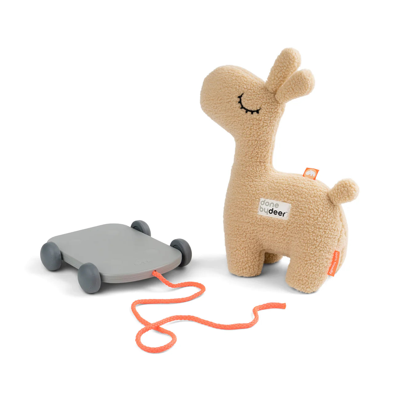 Done by deer - Trekfiguur 2-in-1 speelgoed - Lalee - Zand