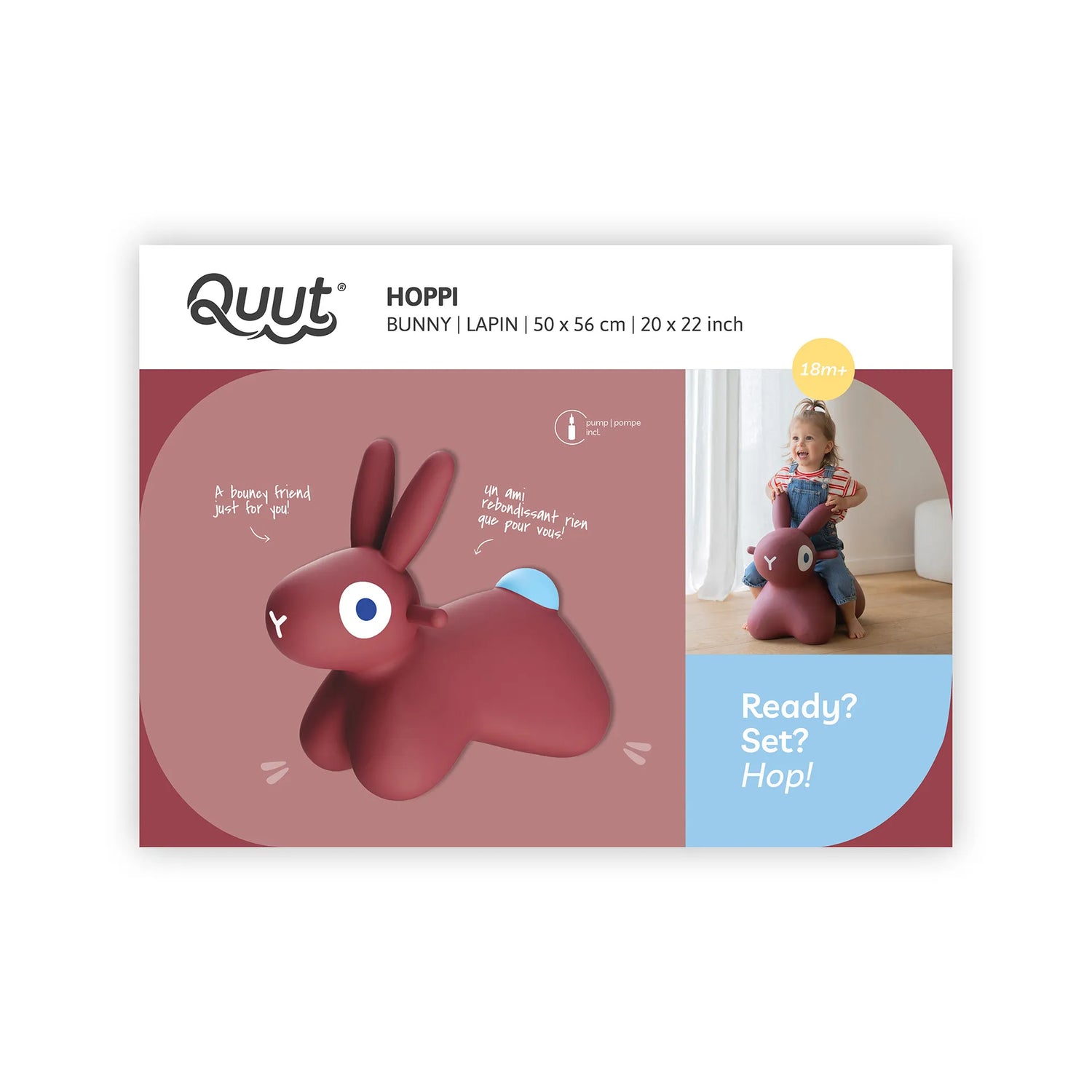 Hoppi Bunny - Burgundy