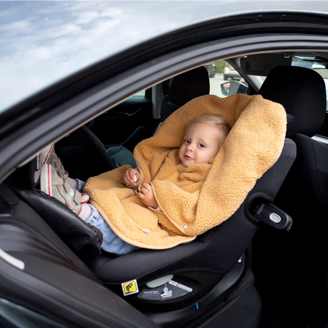REISPONCHO 9-36m Teddy + Pady jersey Ocre