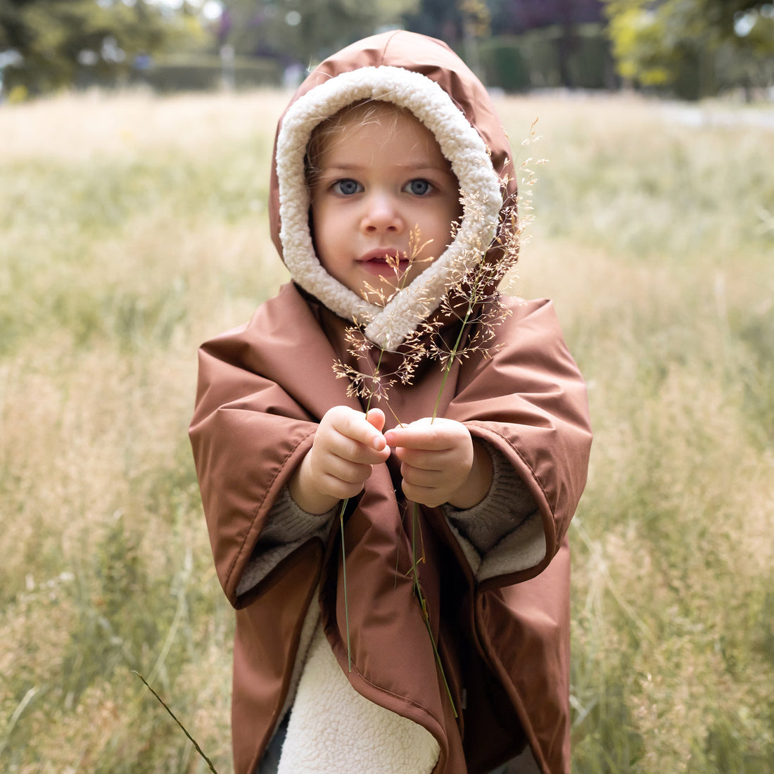 REISPONCHO 9-36m chocolate waterproof + teddy