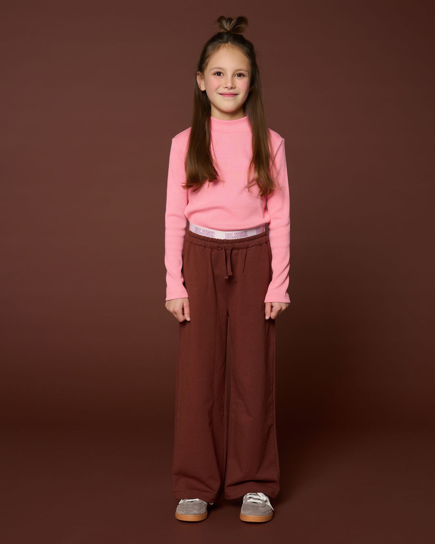 Rib Turtle Neck | Rose