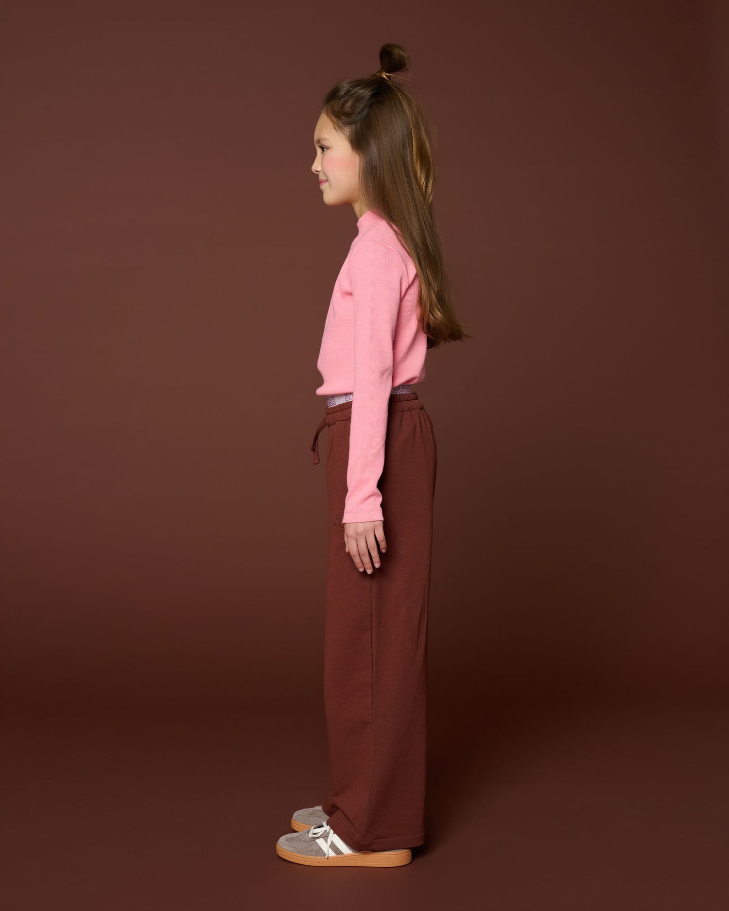 Rib Turtle Neck | Rose