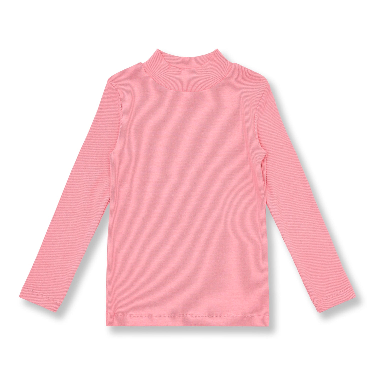 Rib Turtle Neck | Rose