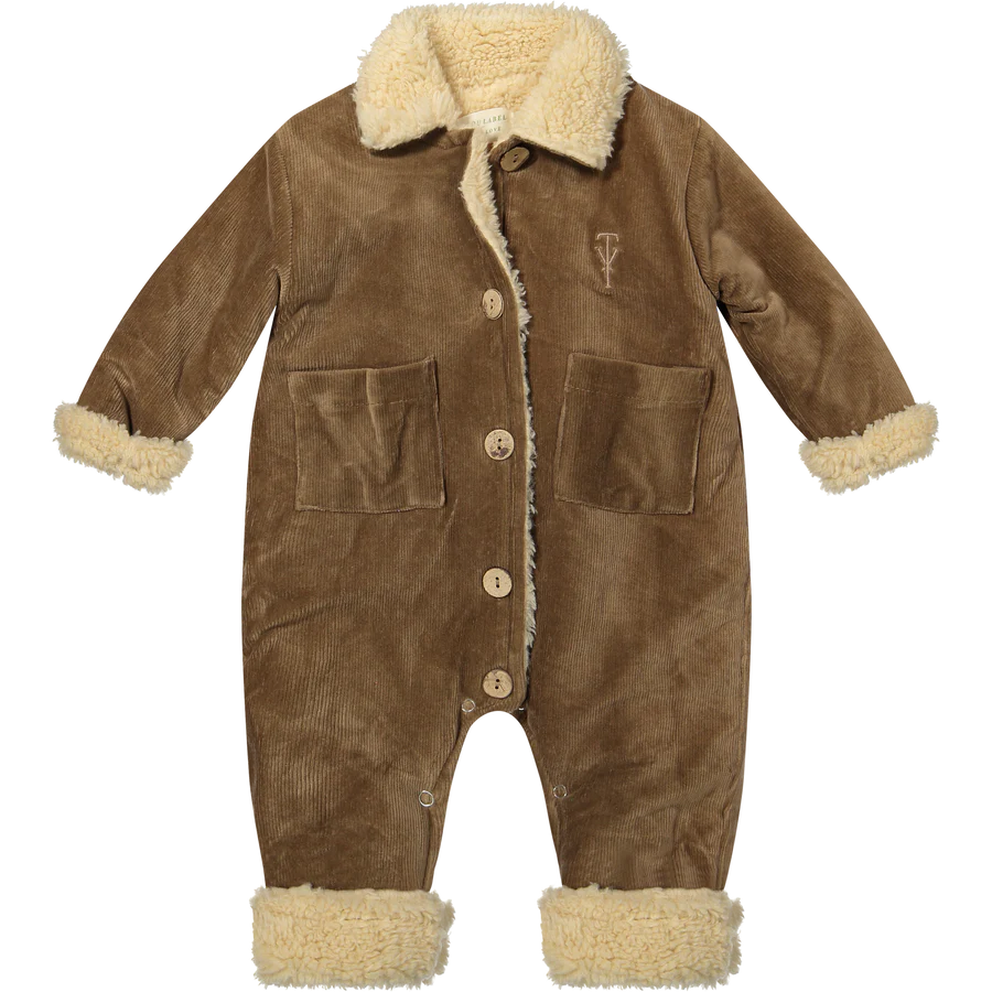Ribbed Sam Suit | Brown