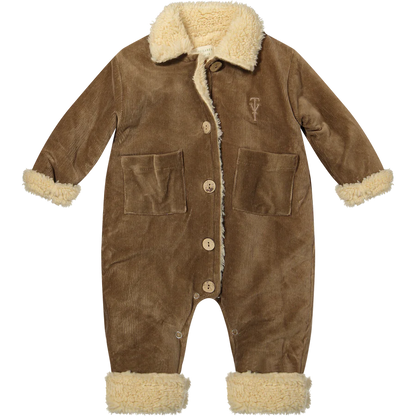 Ribbed Sam Suit | Brown