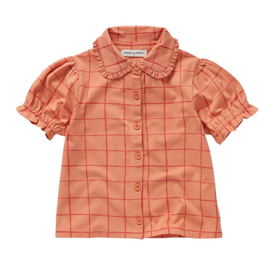 BLOUSE GIRLS CHECK PRINT