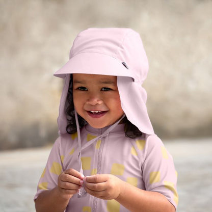Lässig Zonnehoedje met Nekflap Pale Pink