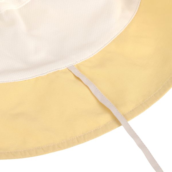 Vissershoedje checker board - pale yellow - sea salt