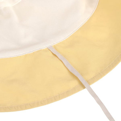 Vissershoedje checker board - pale yellow - sea salt
