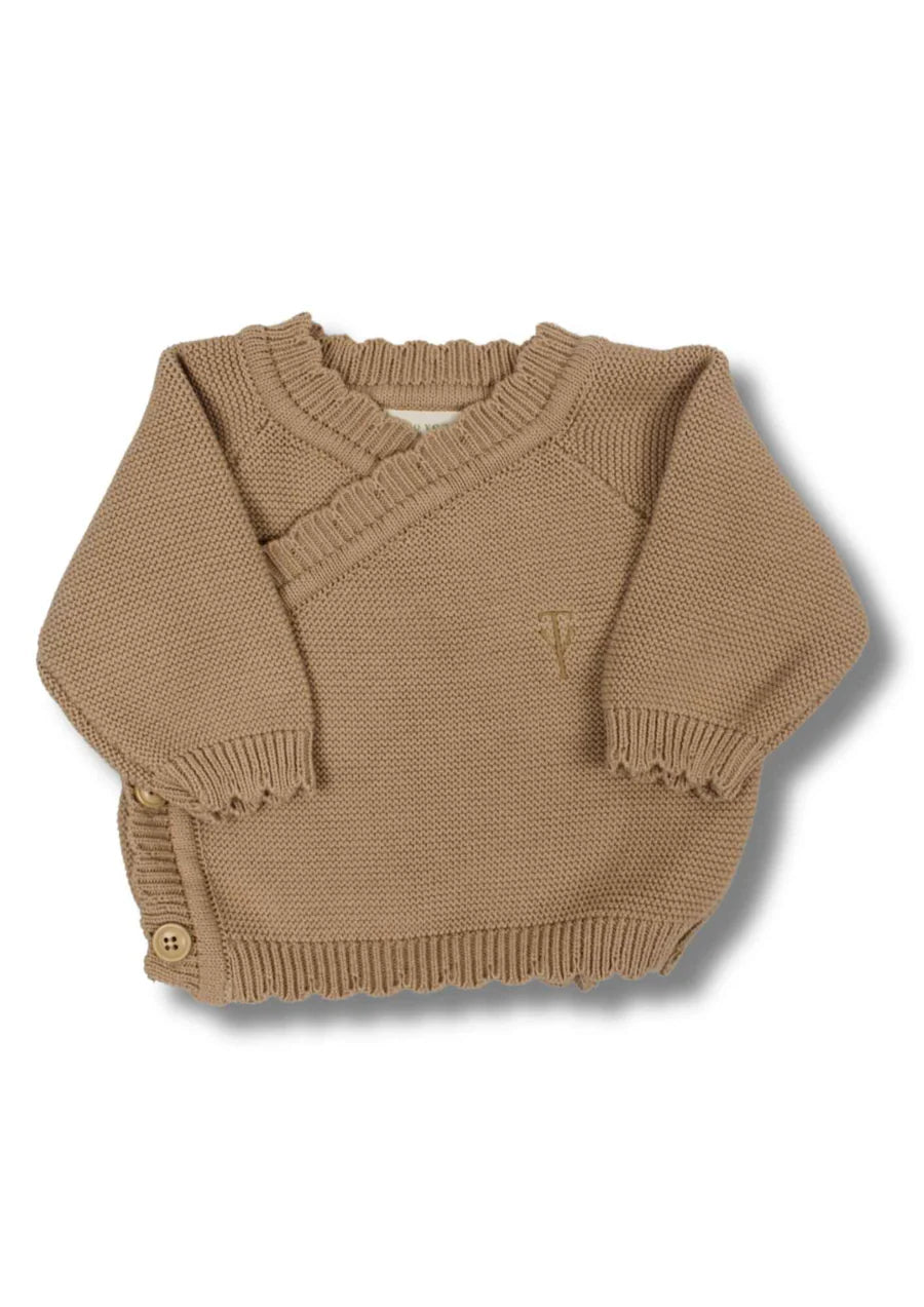 Beau knitted cardigan | Honey