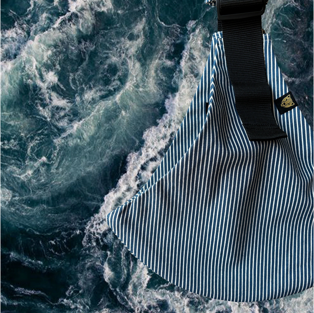 LIGHT DENIM STRIPE TODDLER CARRIER