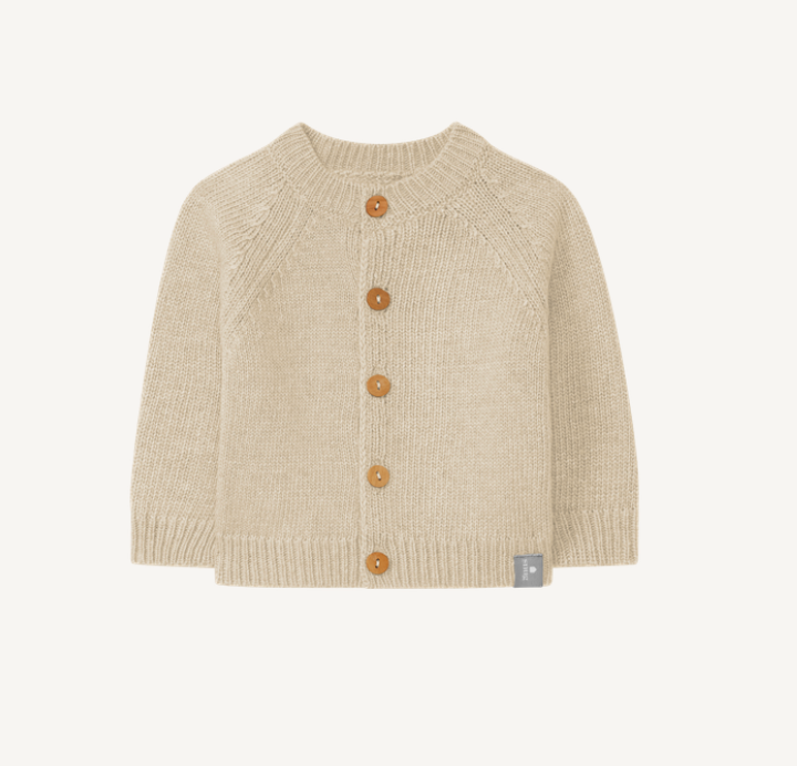 Beige trui met knopjes