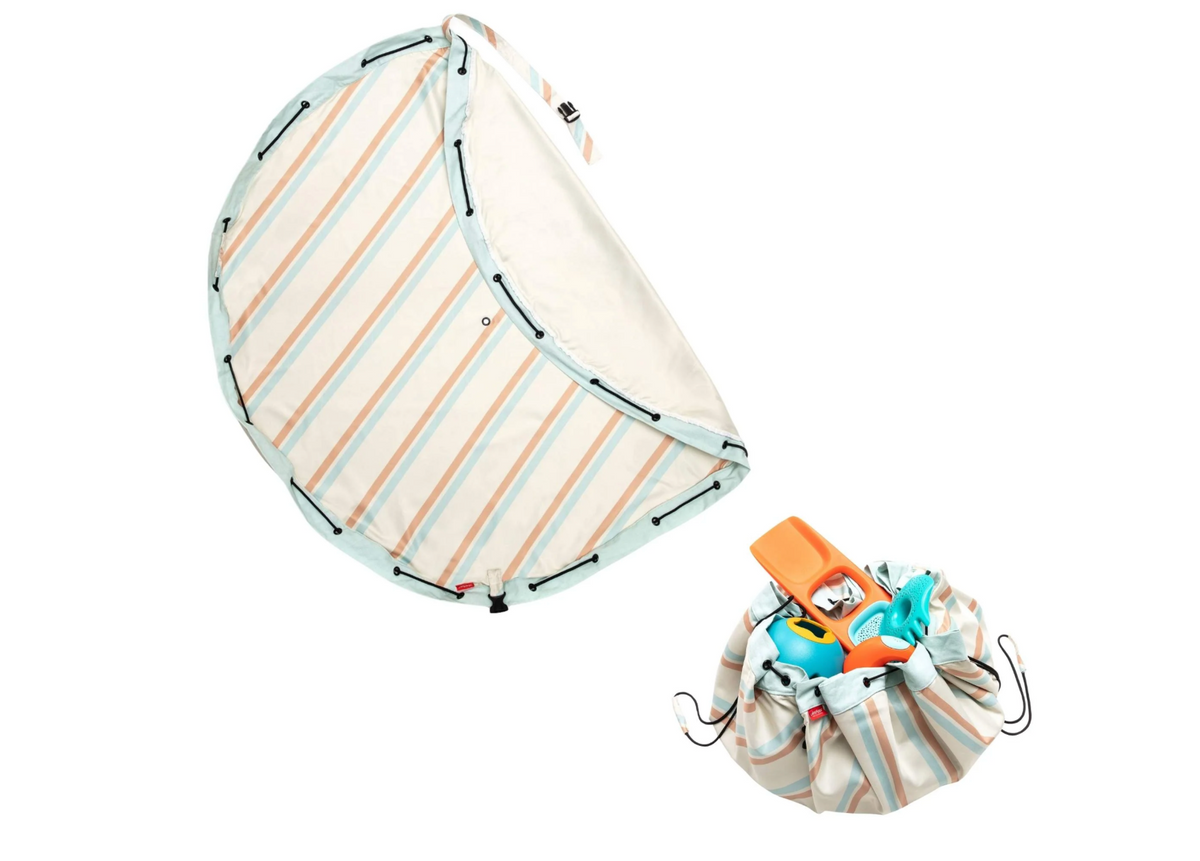 Outdoor – playmat &amp; toy bag - stripes