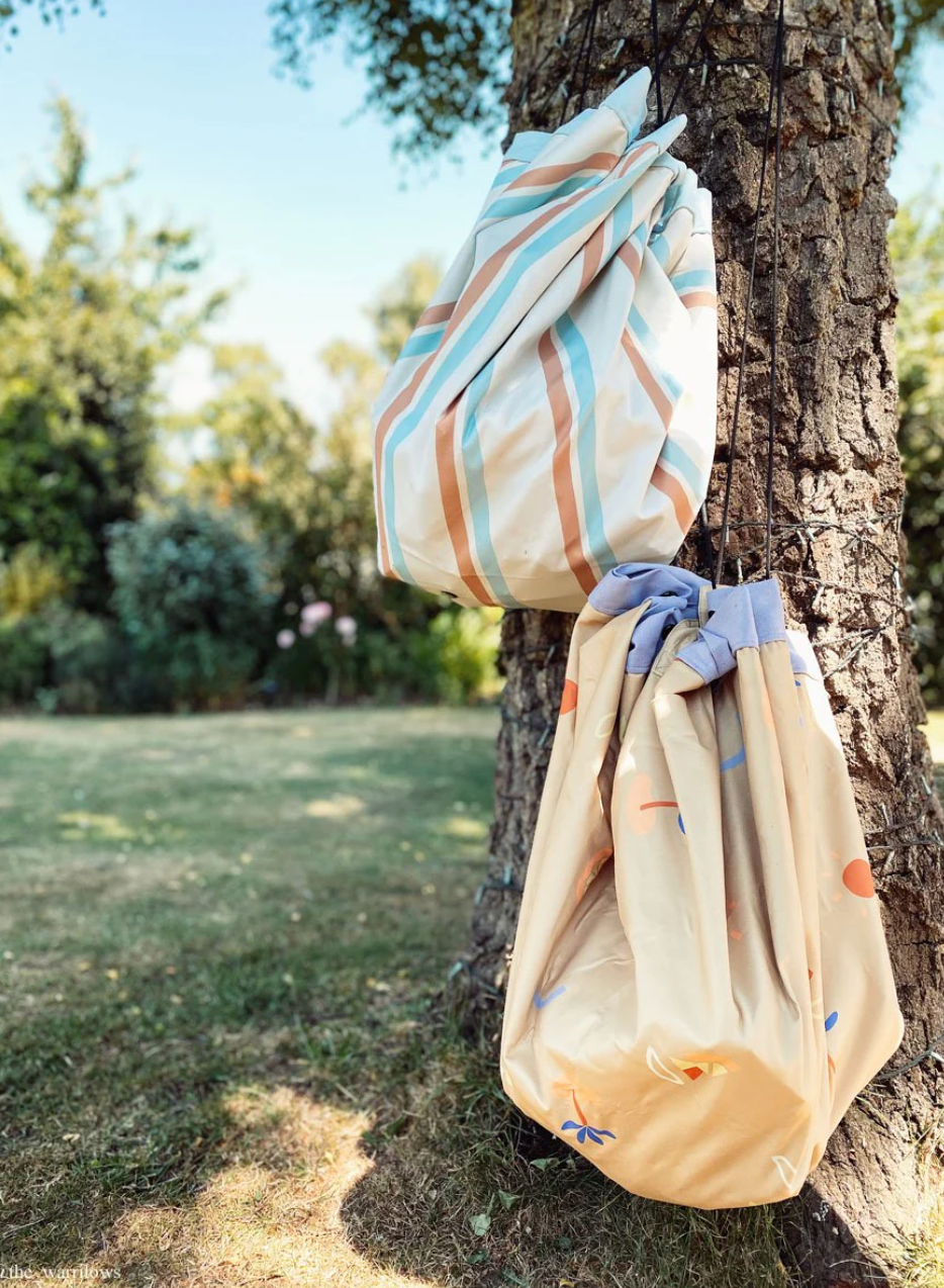 Outdoor – playmat &amp; toy bag - stripes
