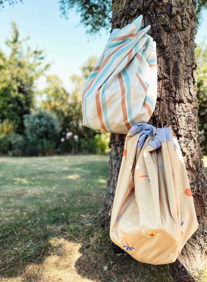 Outdoor – playmat &amp; toy bag - stripes
