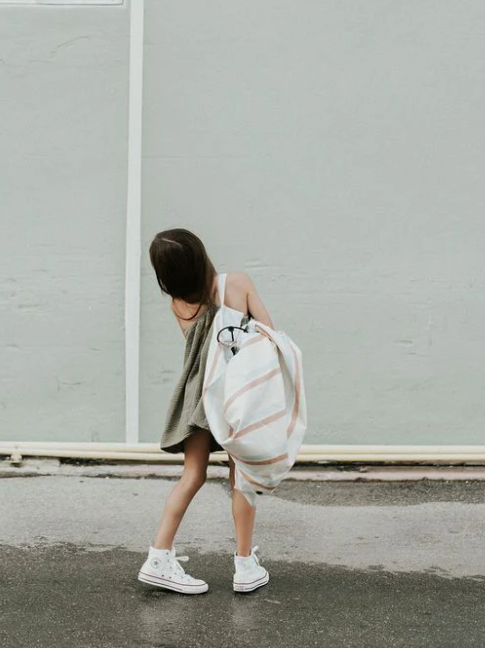 Outdoor – playmat &amp; toy bag - stripes