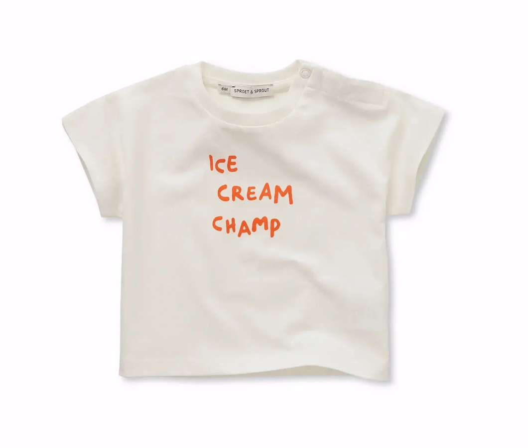 BABY T-SHIRT ICE CREAM OFF-WHITE