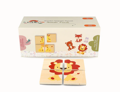 Houten dieren puzzels