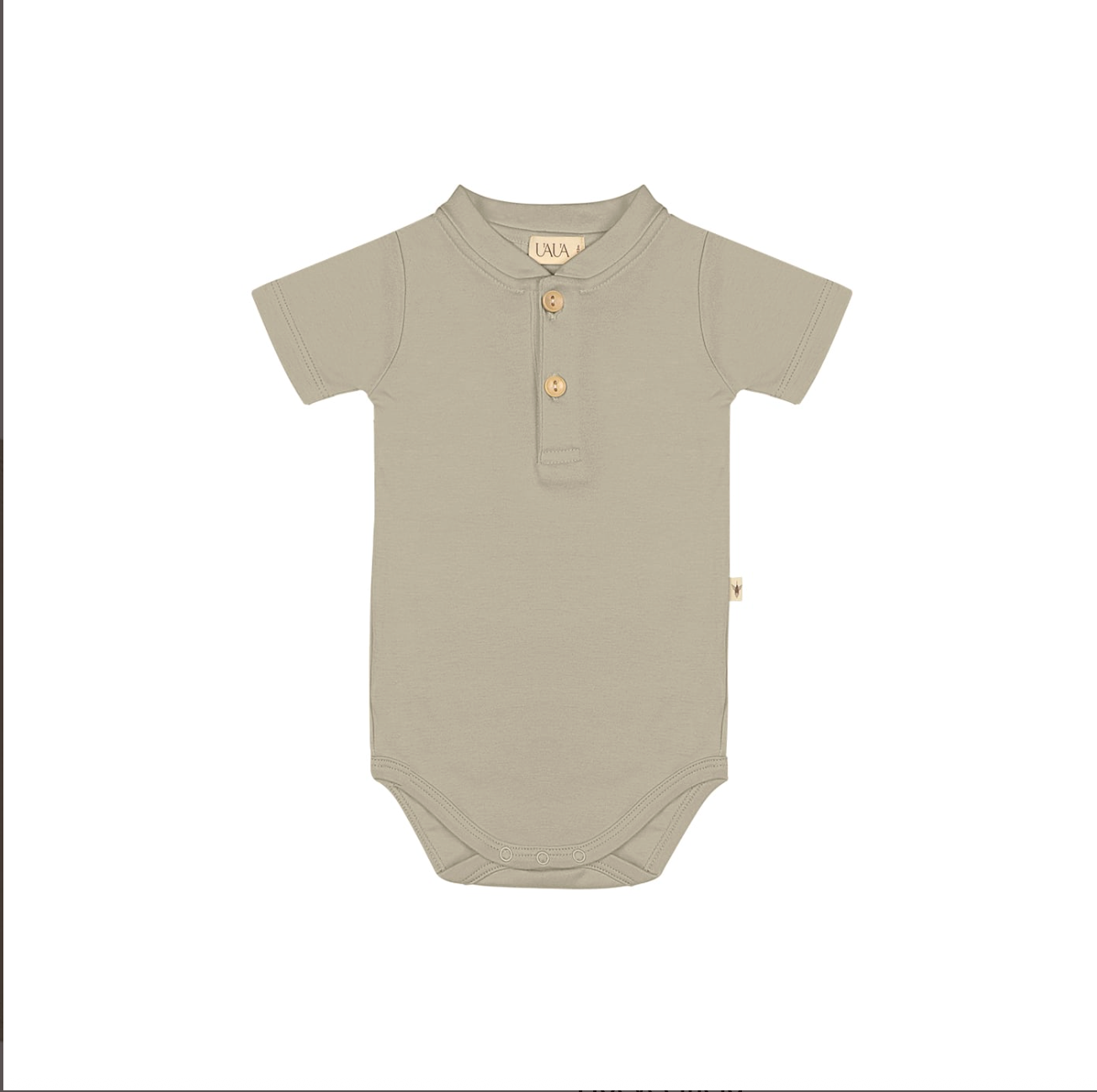 Uaua- Onesie met knoopjes - korte mouwen - oceano