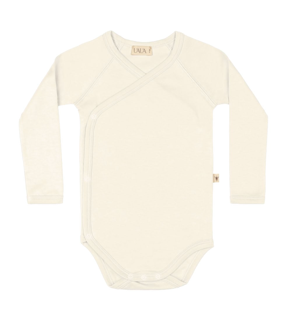 UAUA - KIMONO ONESIE LANGE MOUWEN – CREMA