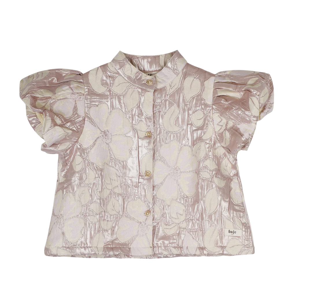 Baje - Lian blouse shortsleeve - crem fawn