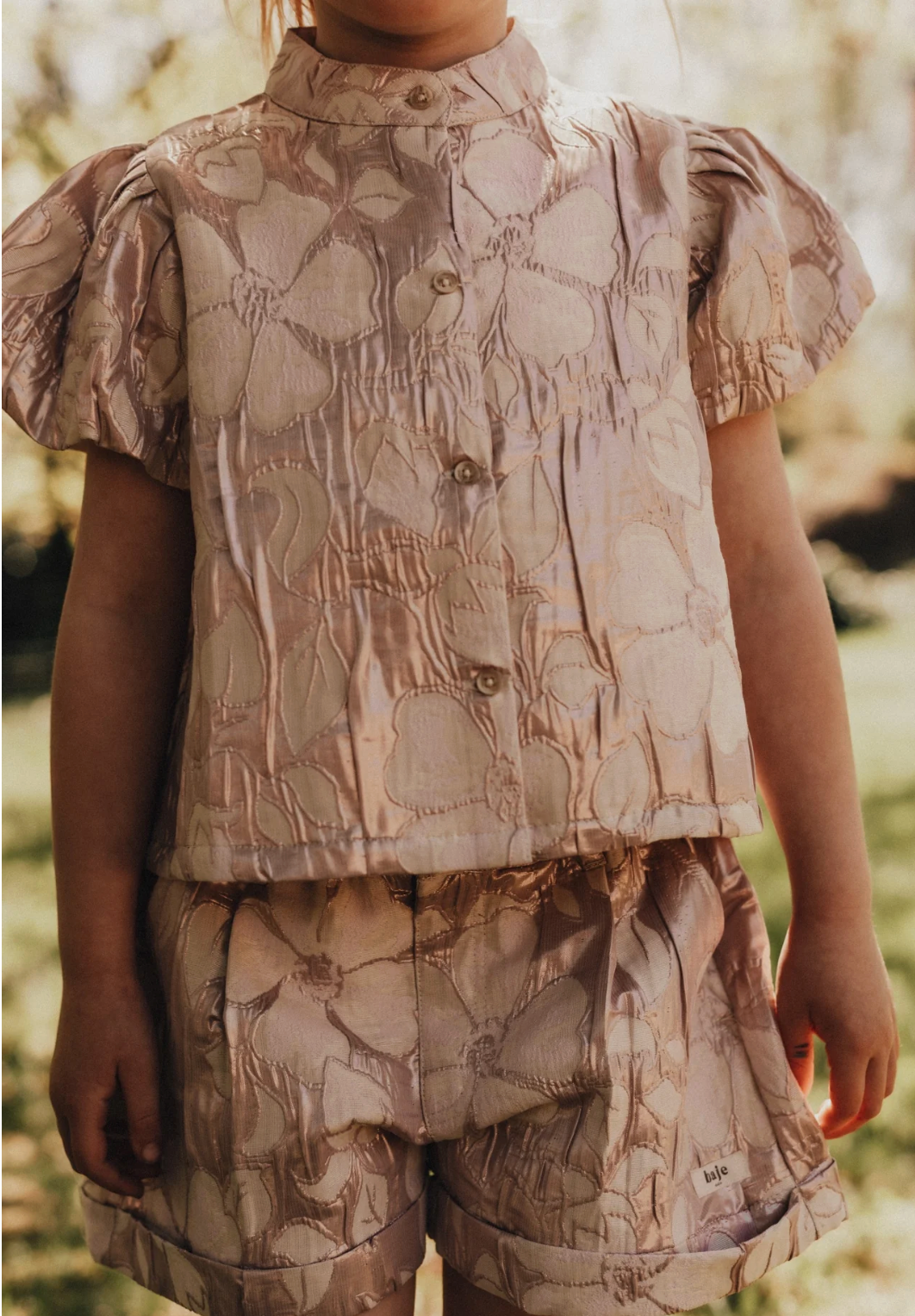 Baje - Lian blouse shortsleeve - crem fawn