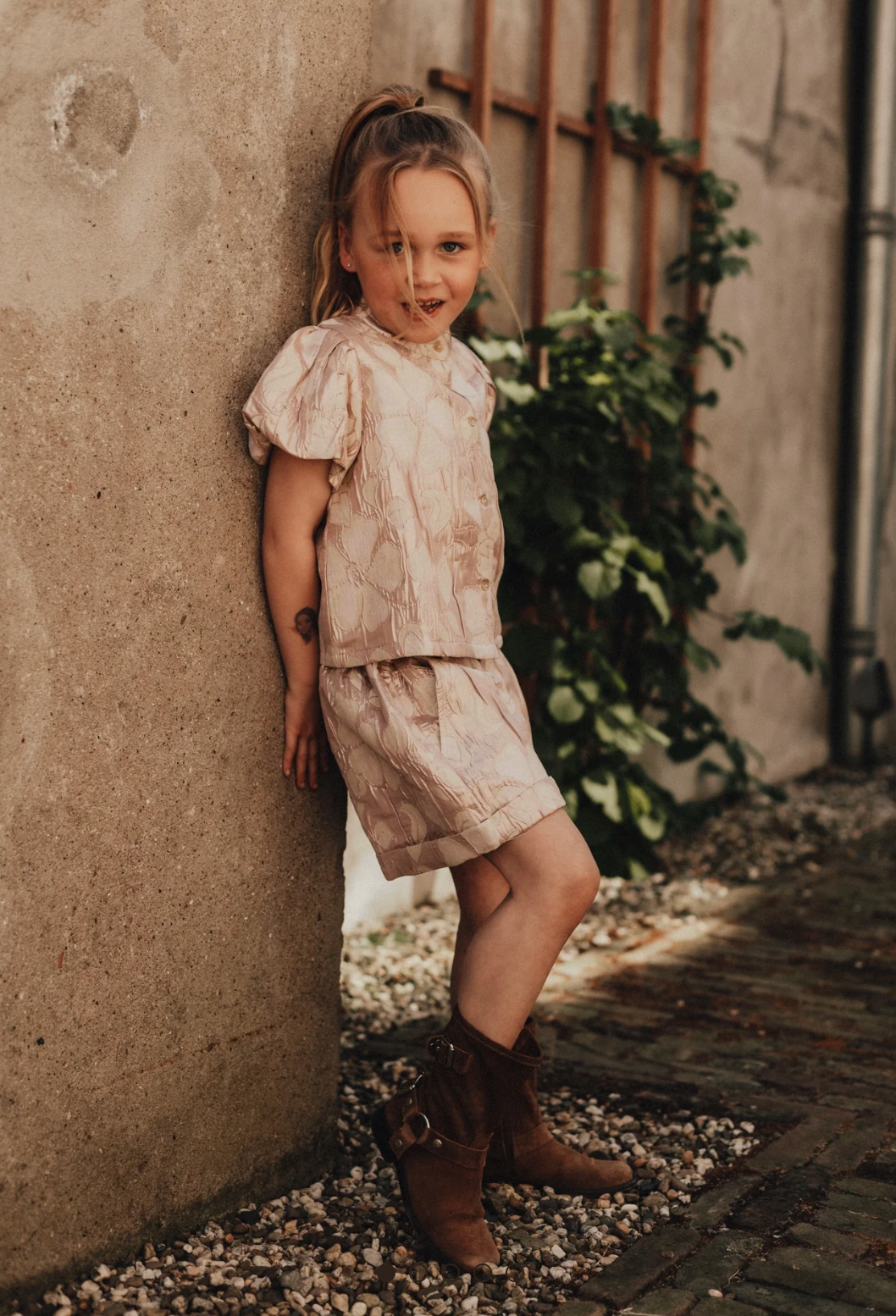 Baje - Loune pants short - creme fawn