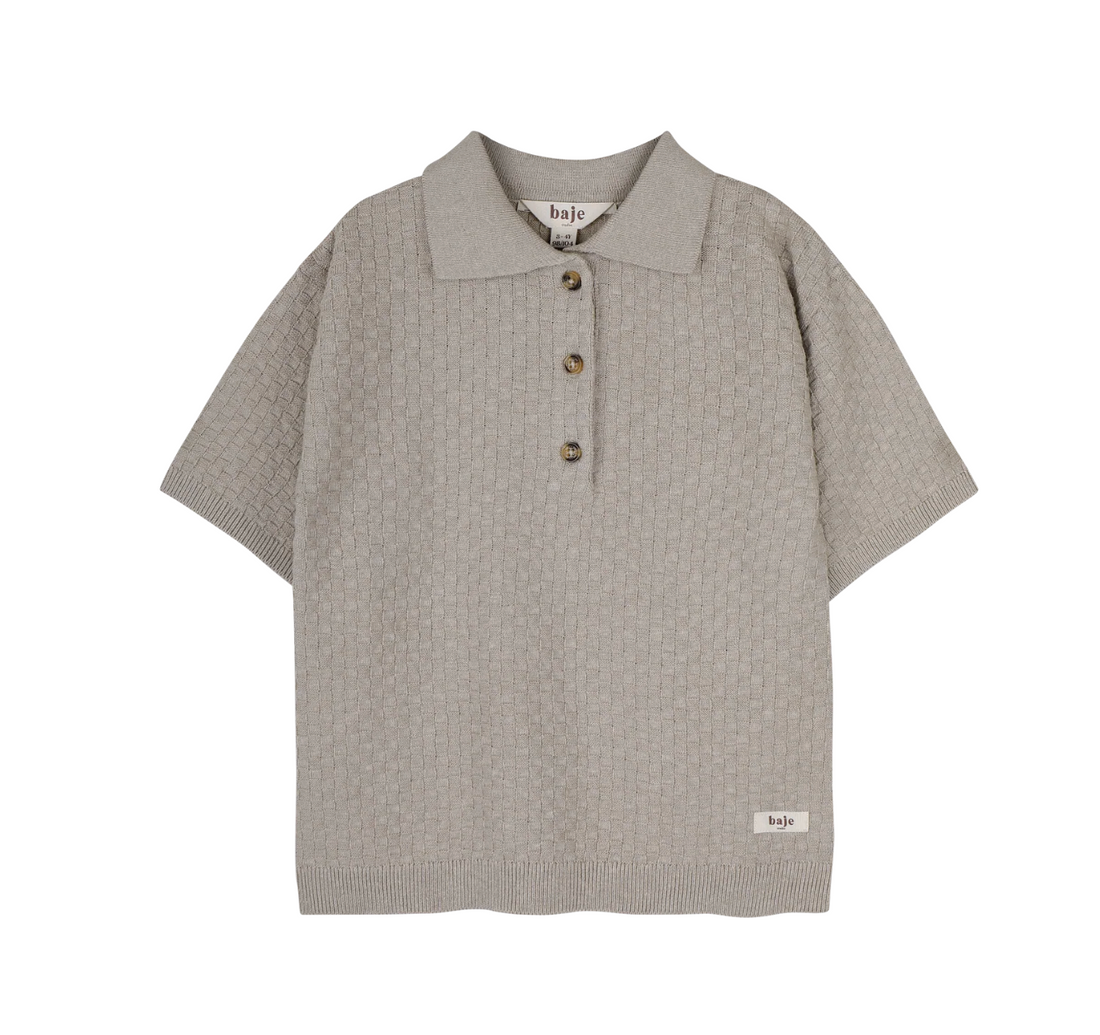 Baje - Shortsleeve polo - taupe gray
