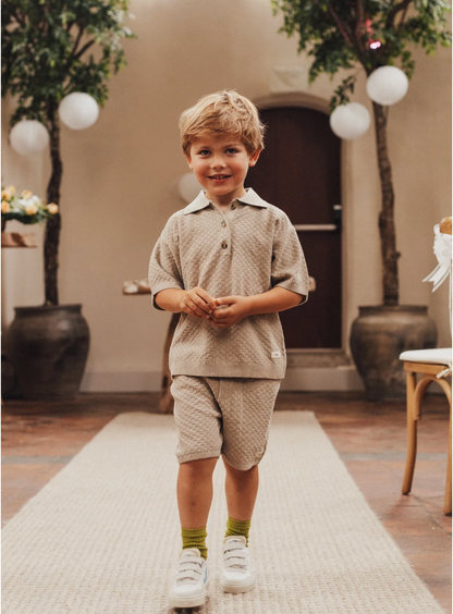 Baje - Shortsleeve polo - taupe gray