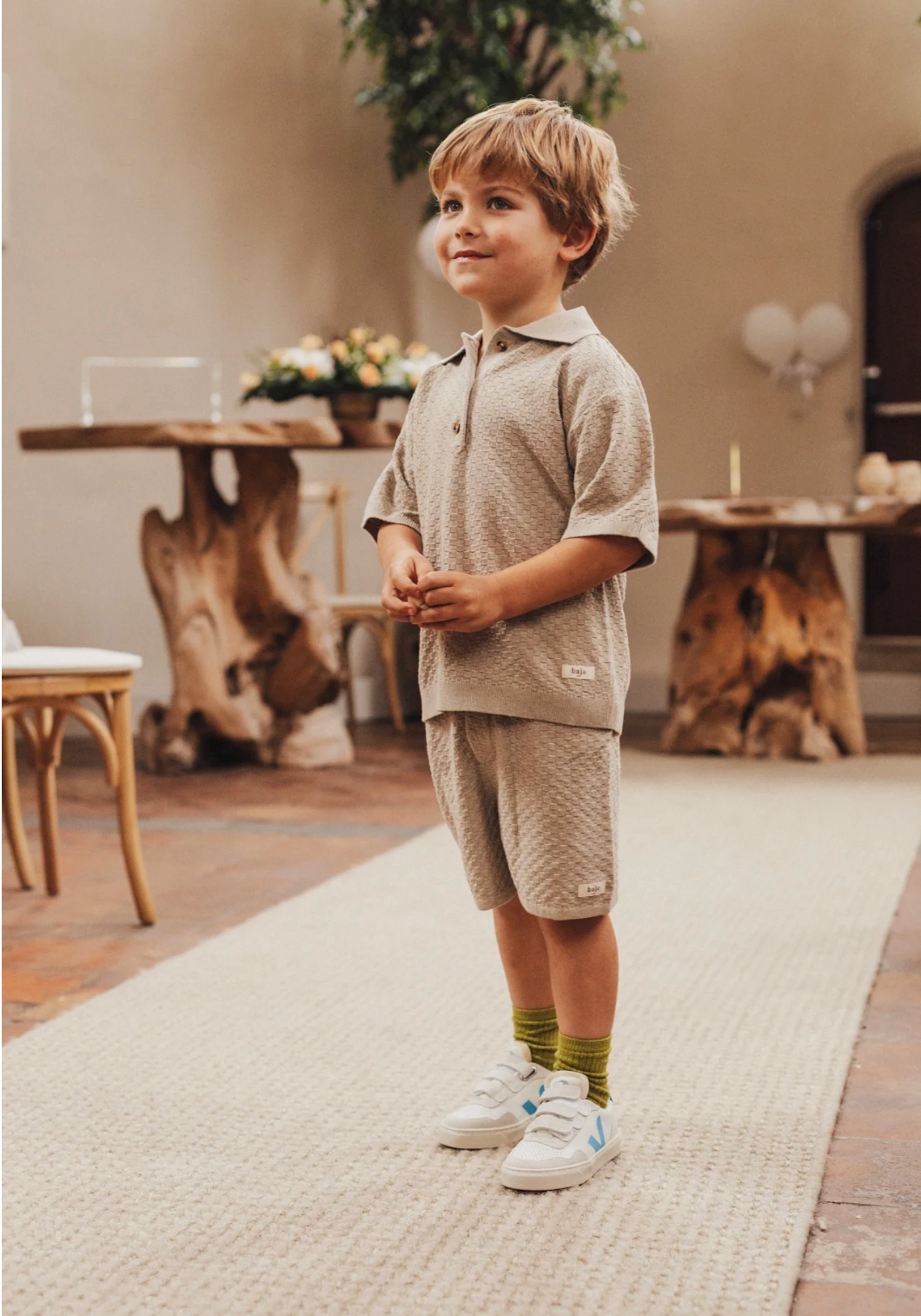 Baje - Pants short - taupe gray