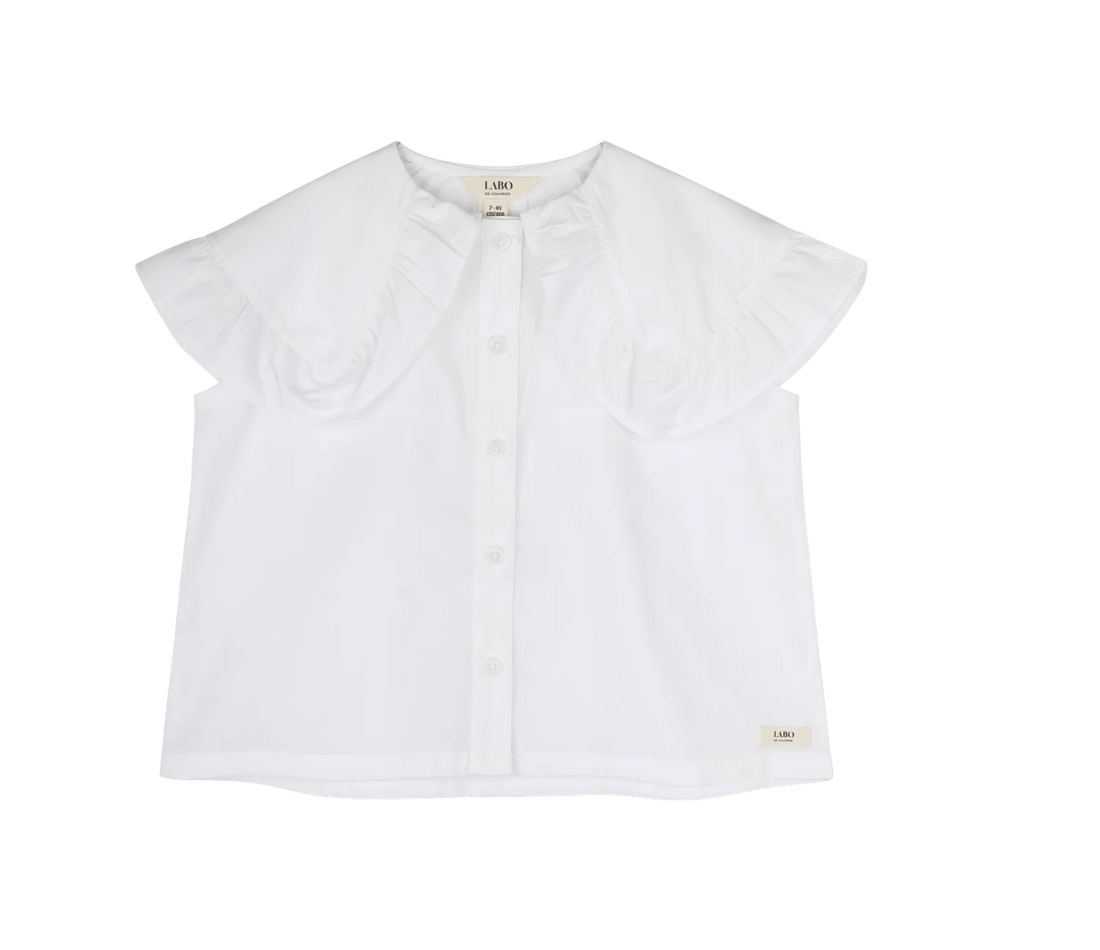 Labo - Libel blouse shortsleeve - white