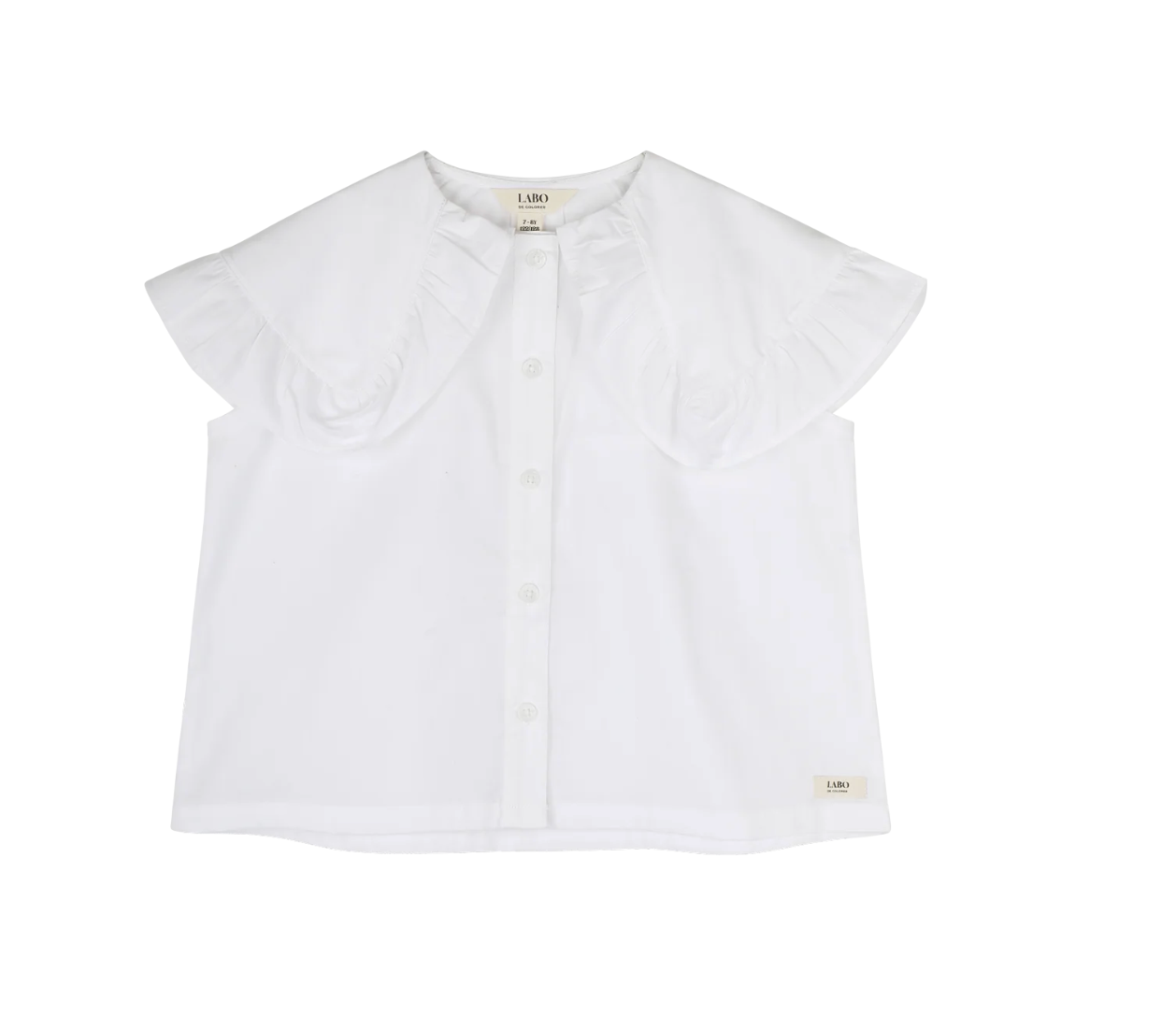 Labo - Libel blouse shortsleeve - white