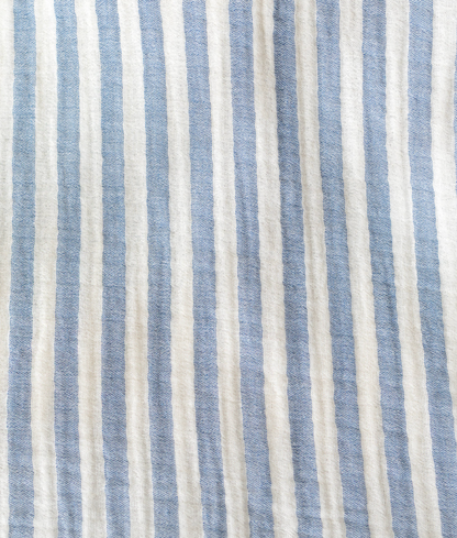 Poncho - Blauw / wit