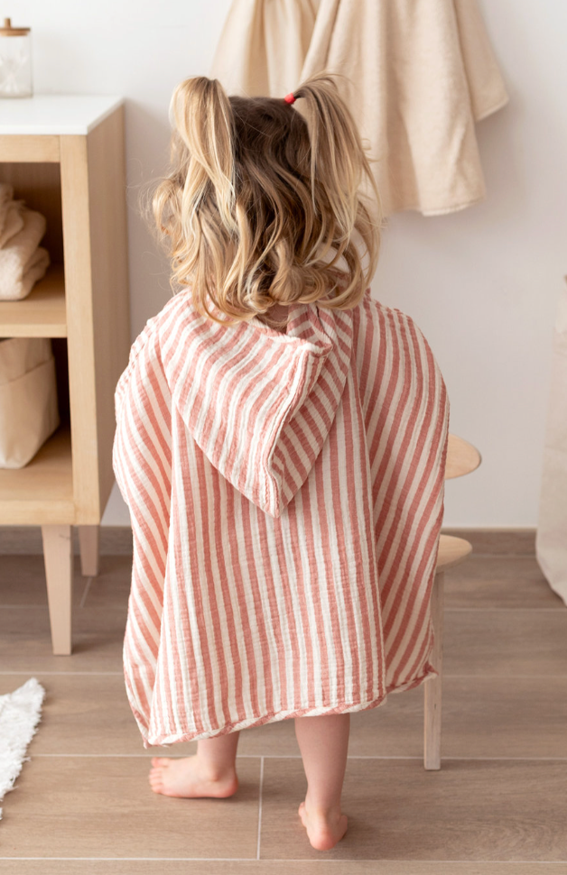 Poncho - Rood / wit