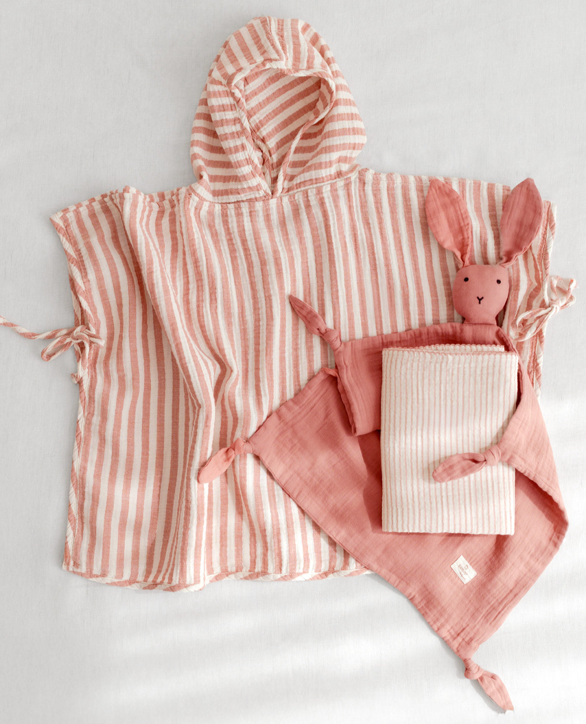 Poncho - Rood / wit